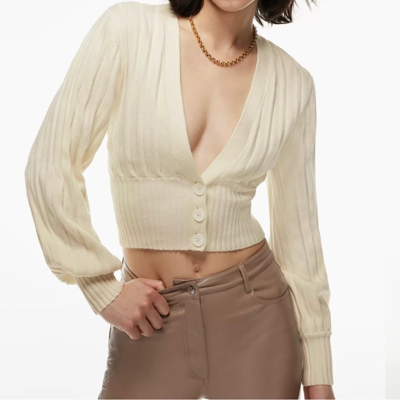 Aritzia Sweaters - Wilfred Plunge Front Cardigan